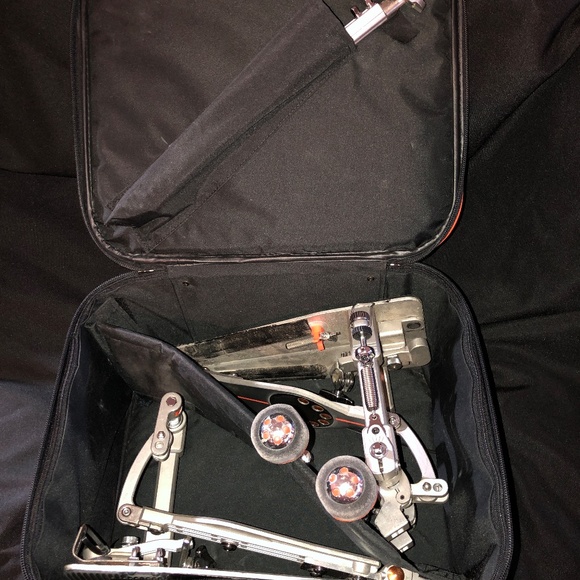 Pearl Demon Drive double Bass Drum Pedal Like New with case etc. - Picture 3 of 11